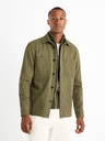 Celio Khakifarbenes Herrenhemd Celio Camone Oberbekleidung