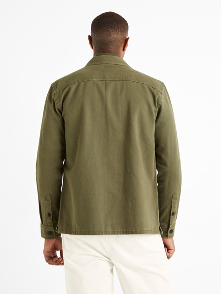 Celio Khakifarbenes Herrenhemd Celio Camone Oberbekleidung