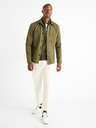 Celio Khakifarbenes Herrenhemd Celio Camone Oberbekleidung