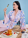 ZOOT.collab Rosa geblümter Damenbademantel aus der BESKY by ZOOT Collection