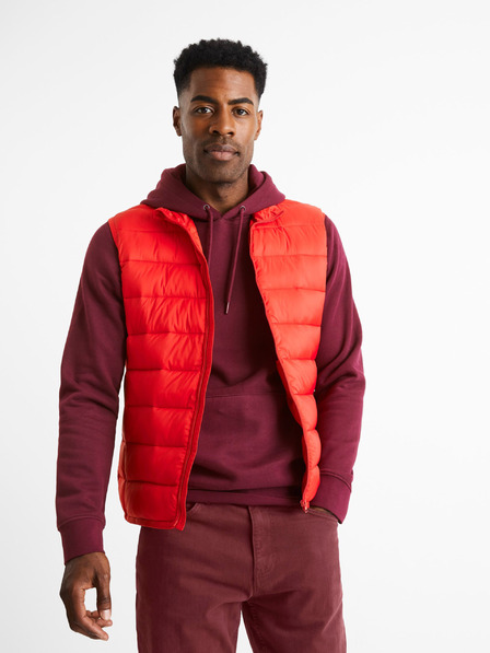 Celio Rote Herren-Steppweste Celio Bulock