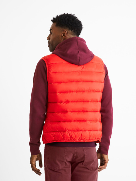 Celio Rote Herren-Steppweste Celio Bulock