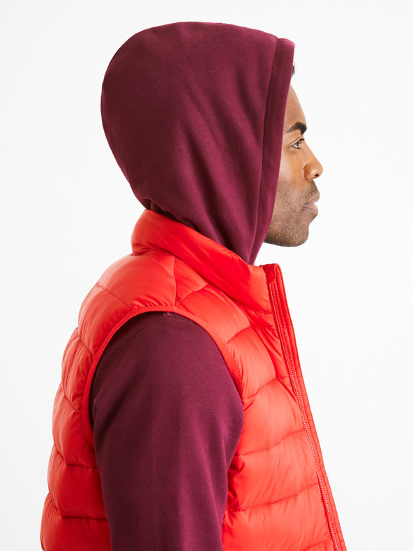 Celio Rote Herren-Steppweste Celio Bulock