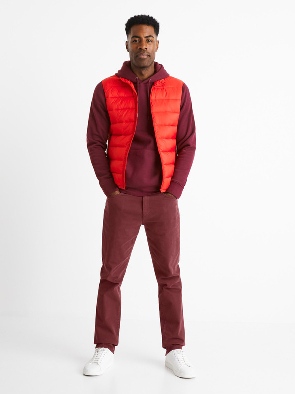 Celio Rote Herren-Steppweste Celio Bulock