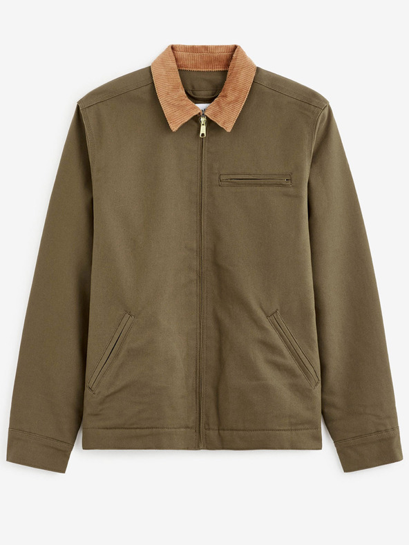 Celio Khakifarbene wasserdichte Herrenjacke Celio Cujacket