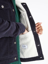 Celio Dunkelblaue Herren-Cordjacke mit Fell Celio Cunewjoe