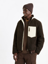 Celio Dunkelbraune Herren Celio Cucurly Jacke