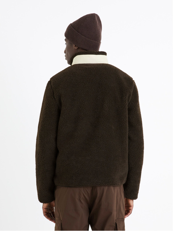 Celio Dunkelbraune Herren Celio Cucurly Jacke