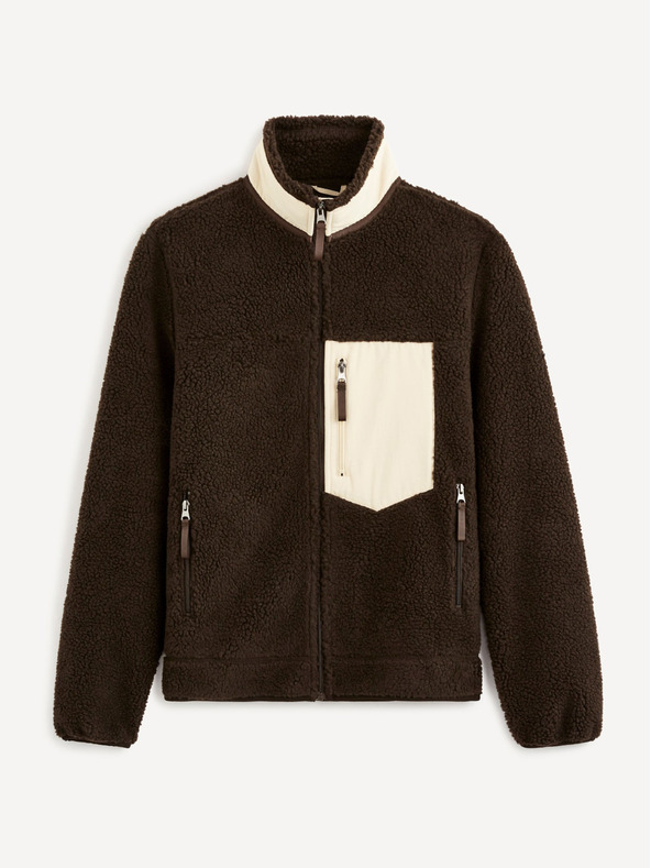 Celio Dunkelbraune Herren Celio Cucurly Jacke