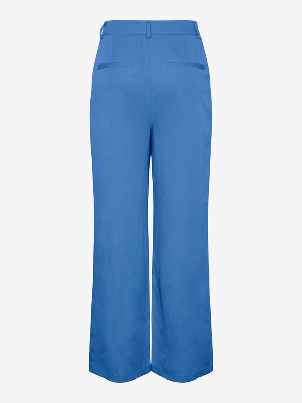 Pieces Blaue Damenhose mit weitem Bein Pieces Thelma