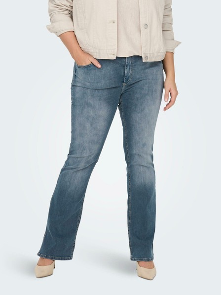 ONLY CARMAKOMA Blaue Damenjeans mit ausgestellter Passform ONLY CARMAKOMA Willy