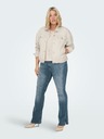 ONLY CARMAKOMA Blaue Damenjeans mit ausgestellter Passform ONLY CARMAKOMA Willy