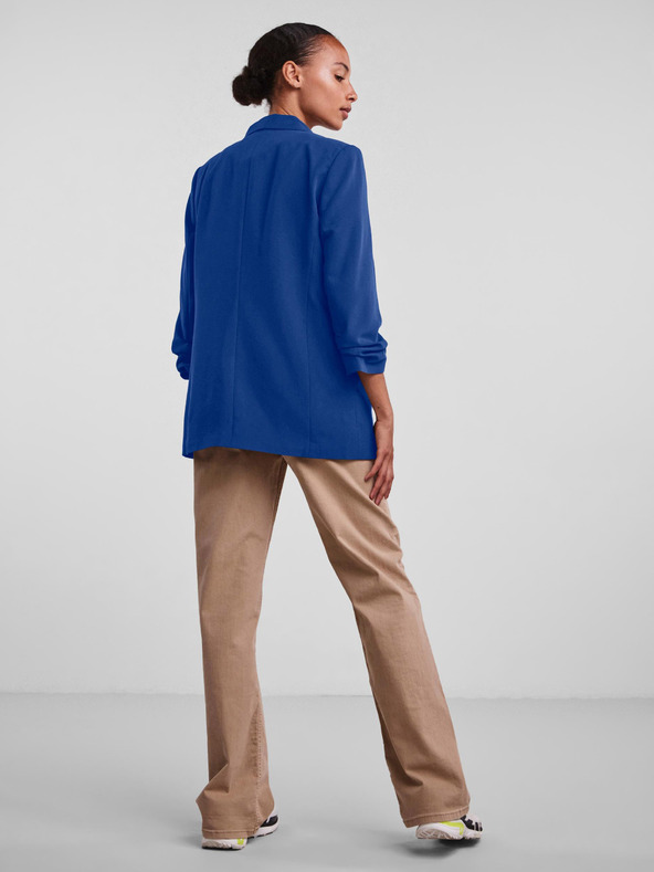 Pieces Dunkelblauer Damen-Blazer mit drei Viertel-Ärmeln Pieces Boss