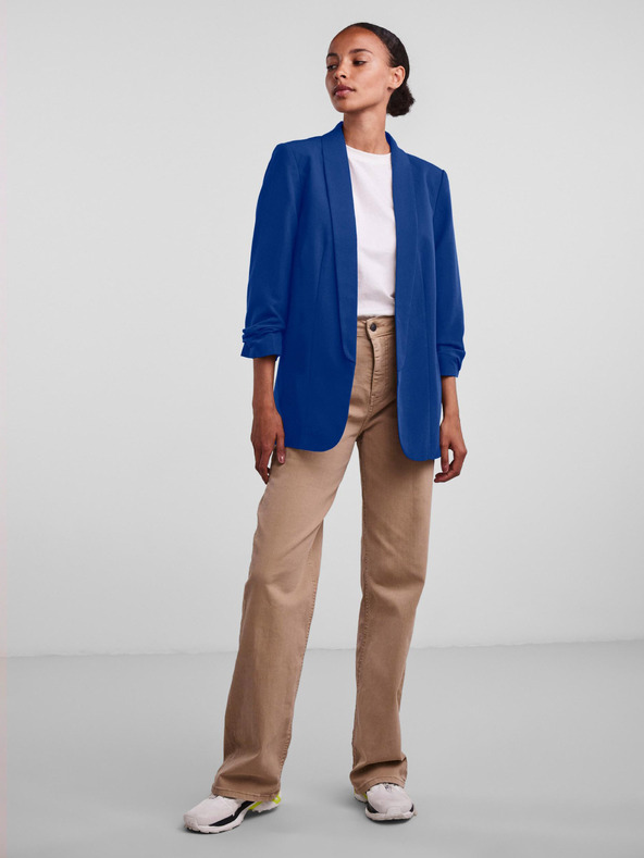 Pieces Dunkelblauer Damen-Blazer mit drei Viertel-Ärmeln Pieces Boss