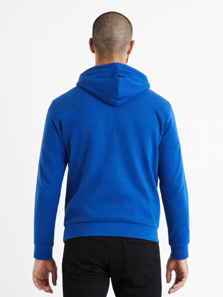 Celio Blaues Sport-Sweatshirt mit Celio-Pfeife