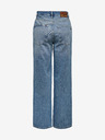 ONLY Blaue Damenjeans mit weitem Bein ONLY Dean
