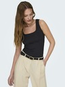 ONLY Schwarzes Basic-Wendetank-Top für Damen ONLY Ea