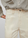 Vila Cremefarbene Damenjeans mit geradem Schnitt VILA Orys