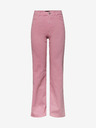 Pieces Rosa Damenjeans mit weitem Bein Pieces Peggy