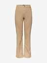 Pieces Beige Damenjeans mit weitem Bein Pieces Peggy