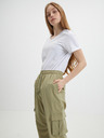 Noisy May Khakifarbene Damen-Sweatpants Noisy May Kirby