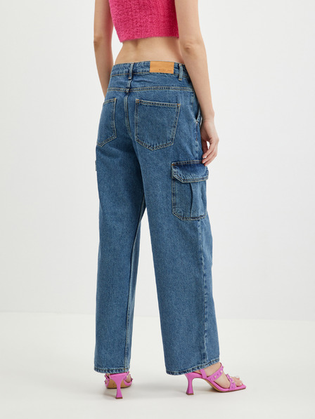 Noisy May Dunkelblaue Jeans mit weitem Bein Noisy May Alexa