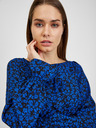 Orsay Schwarz-blaue geblümte Bluse ORSAY