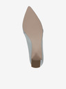 Caprice Hellgraue Damen-Pumps aus Leder von Caprice