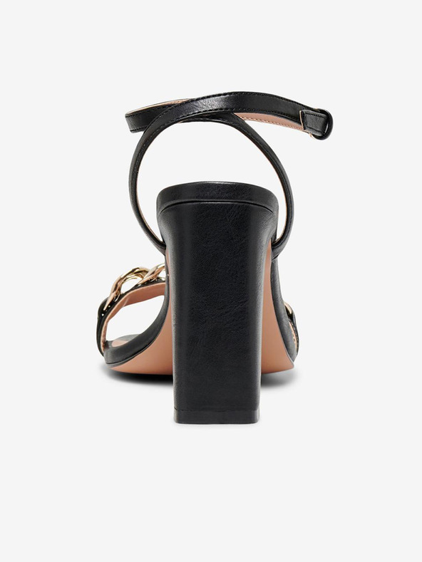 ONLY Schwarze Damen-Sandalen mit Absatz ONLY Alyx