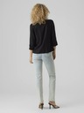 Vero Moda Schwarze Damenjacke mit Leinen VERO MODA Jesmilo
