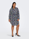 ONLY CARMAKOMA Lila und blaues geblümtes Damen-Shirtkleid ONLY CARMAKOMA Ayana