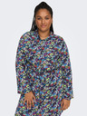 ONLY CARMAKOMA Lila und blaues geblümtes Damen-Shirtkleid ONLY CARMAKOMA Ayana