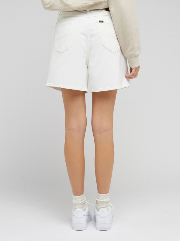 Lee Weiße Damen-Shorts aus Denim Lee