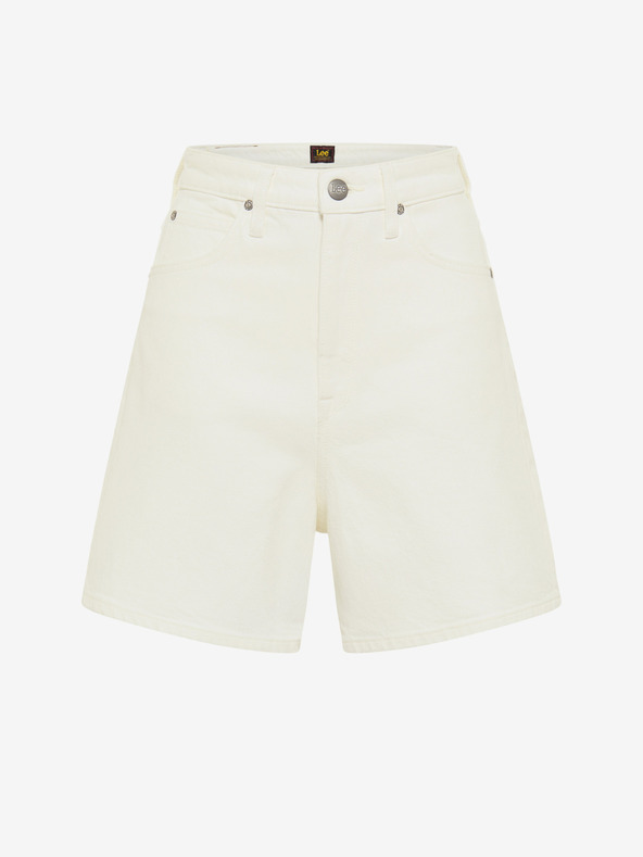 Lee Weiße Damen-Shorts aus Denim Lee