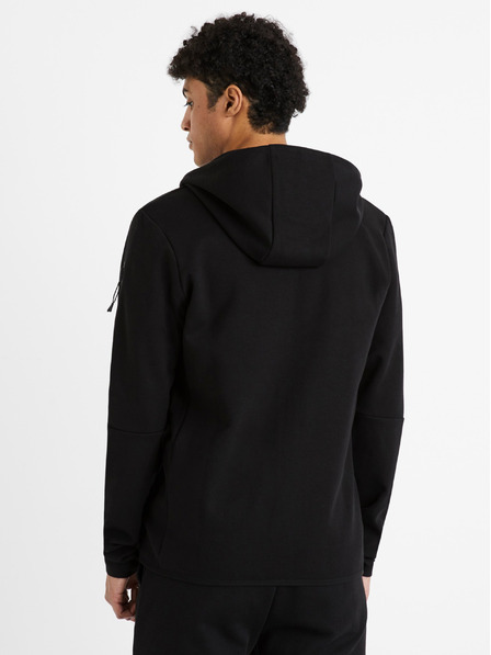 Celio Schwarze Celio Denewyoke Herren-Kapuzenjacke mit Reißverschluss