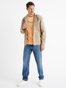 Celio Beigefarbenes Herren Dadenim Kapuzensweatshirt Celio