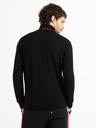 Celio Schwarzer Herren-Rollkragenpullover mit Wollmischung Celio Deblack