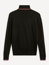 Celio Schwarzer Herren-Rollkragenpullover mit Wollmischung Celio Deblack