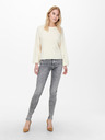 ONLY Graue Skinny-Fit-Jeans für Damen ONLY