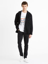 Celio Schwarzes Herren Denim Kapuzenshirt Celio Dadenim
