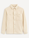 Celio Beigefarbenes Herren-Top-Shirt Celio Dafleece