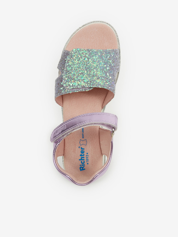 Richter Grüne und lila Mädchen Metallic-Sandalen Richter