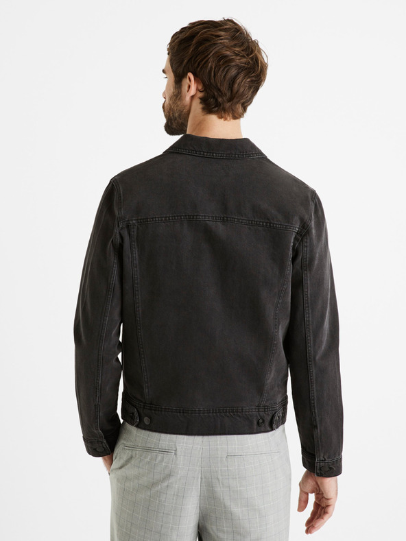 Celio Schwarze Herren-Jeansjacke Celio Dudens