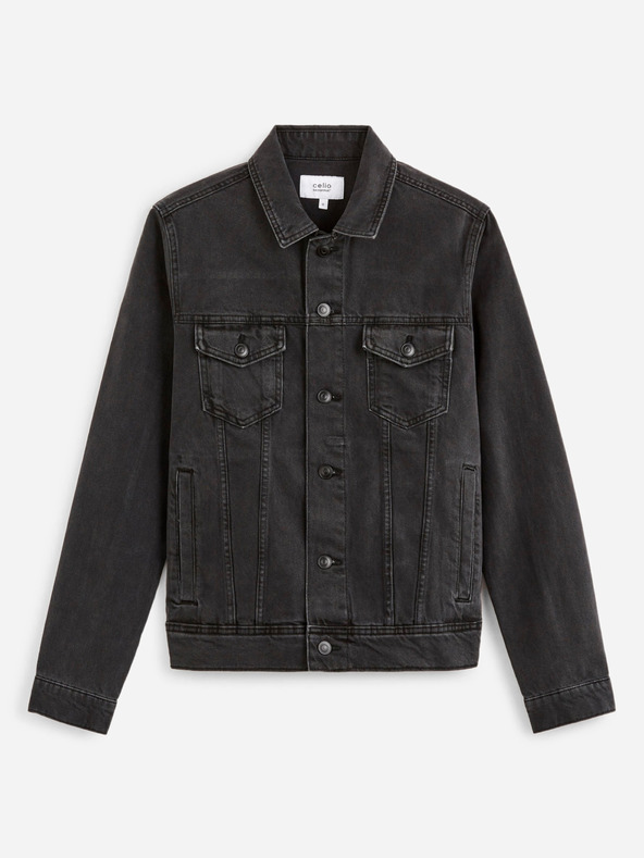 Celio Schwarze Herren-Jeansjacke Celio Dudens