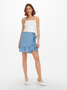 ONLY Blauer geblümter Wickelrock für Damen ONLY Olivia