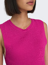 ONLY Dunkelrosa Damen-Basic-Top mit Rippenstruktur ONLY Majli