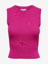 ONLY Dunkelrosa Damen-Basic-Top mit Rippenstruktur ONLY Majli