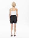 ONLY Schwarze Damenshorts aus Leinen ONLY Tokyo