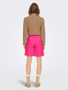 ONLY Dunkelrosa Damen-Leinenshorts ONLY Caro