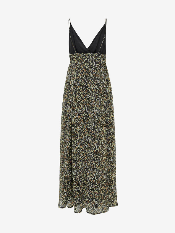 ONLY Braunes gemustertes Damen-Maxikleid ONLY Eliza